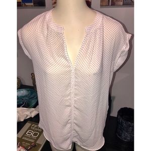 NWT PHILOSOPHY SLVLSS SHEER WHITE TOP, SZ XS